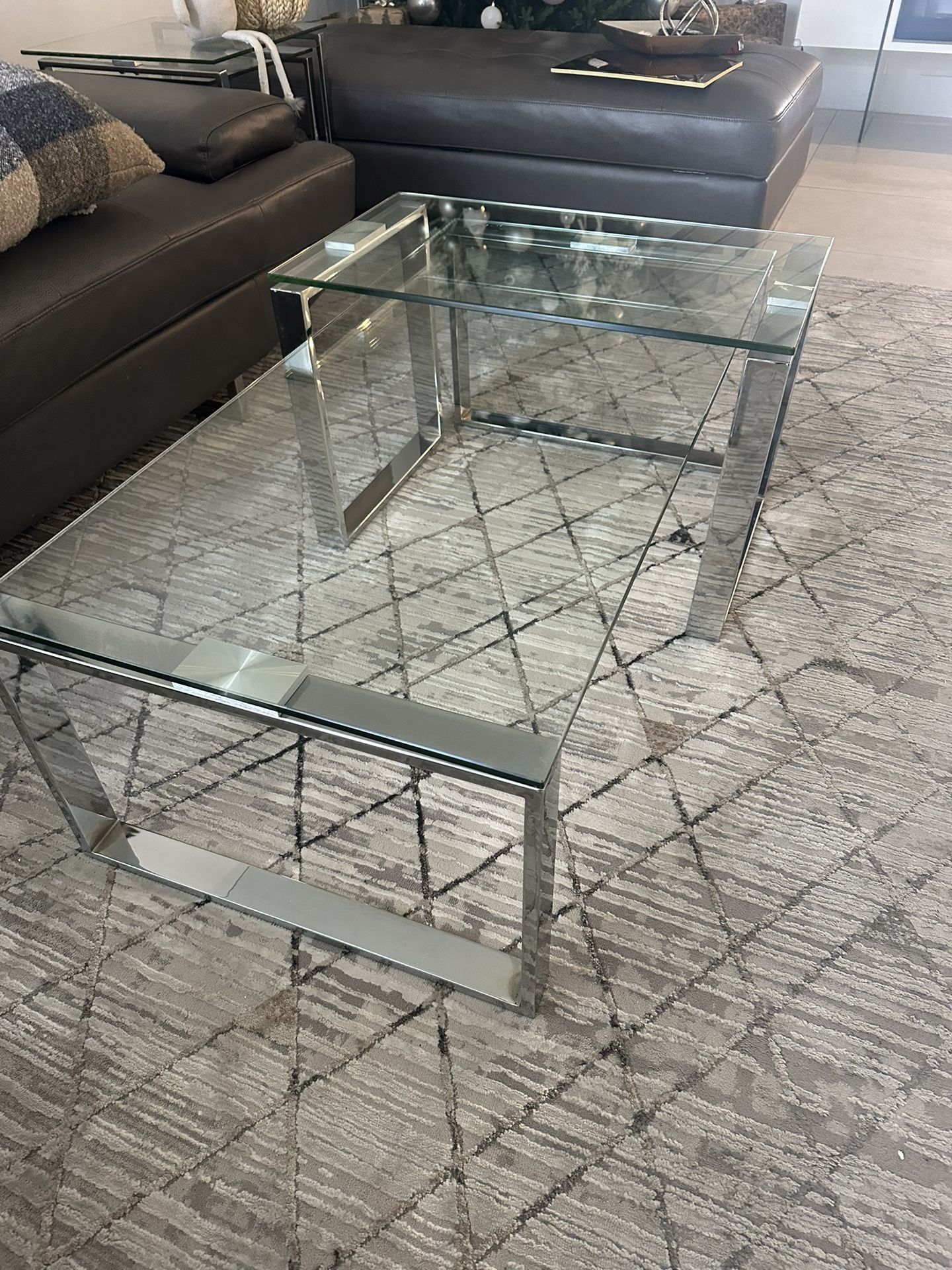 Glass Coffee Table Set Of 5 