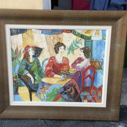 Itzchak Tarkay  Women In The Café