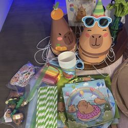 Capybara Party Decor Supply 