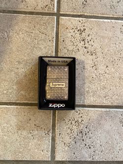 Supreme diamond plated lighter