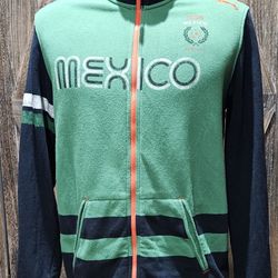 Puma Green Mexico Football Federation Zip Front Kicker Track Jacket Men's NWT XL