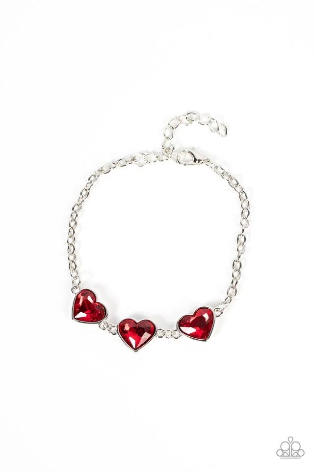Paparazzi Red Heart Bracelet 