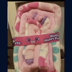 shopkins Plush Throw Blanket 