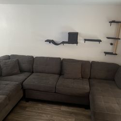 Dark Gray Sectional Couch for Sale
