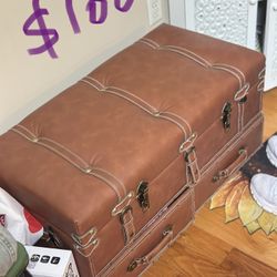 Vintage Style Storage Bench With 2 Drawers 