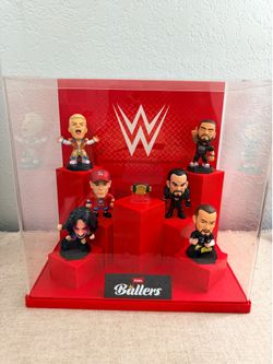 WWE Zuru Ballers 6 Figures 4 Rare With Title Belt Display