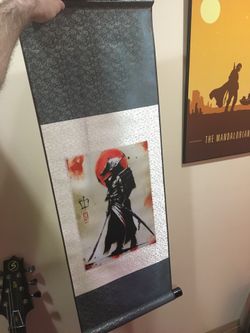 Silk Like Japanese Samurai Style Poster