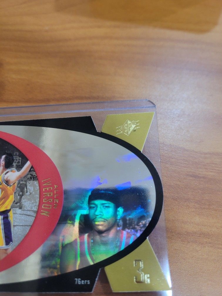 Allen Iverson 1997 Upper Deck Spx Rc #spx35 Holo Gold Die Cut Basketball Card main image 4