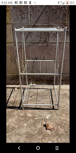 3 tier wire shelving
