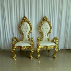 Throne Chair 2 Pcs New Inbox For Sell