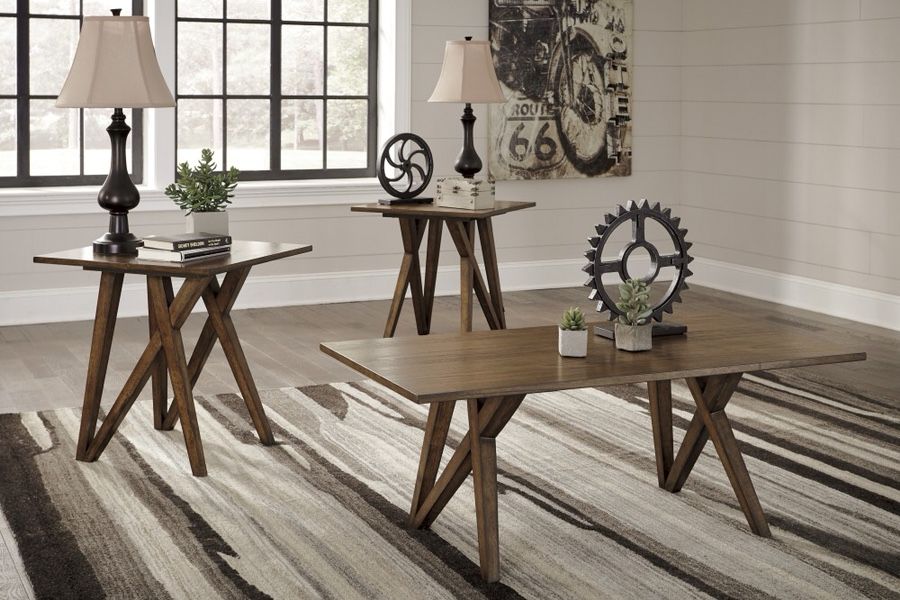 New Coffee Table And Two Side Tables Solid Wood