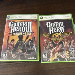 Guitar Hero And Guitar Hero 3 For Xbox 360