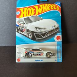 Hot Wheels White J-Imports Subaru BRZ