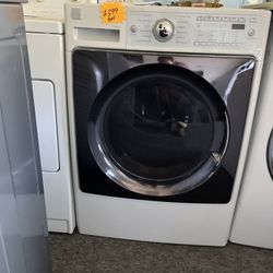white kenmore elite front load dryer