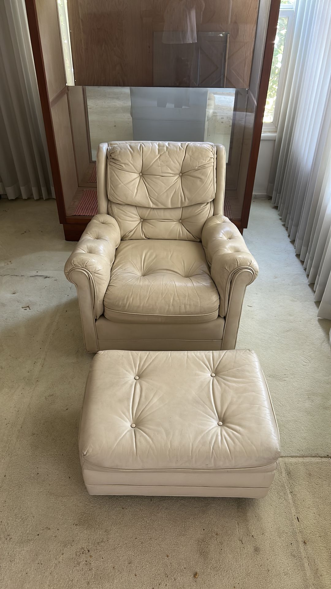 Chair and ottoman free
