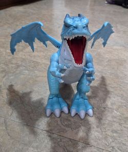 Blue Ice Dragon Toy Figure – Large Interactive Fantasy Dragon