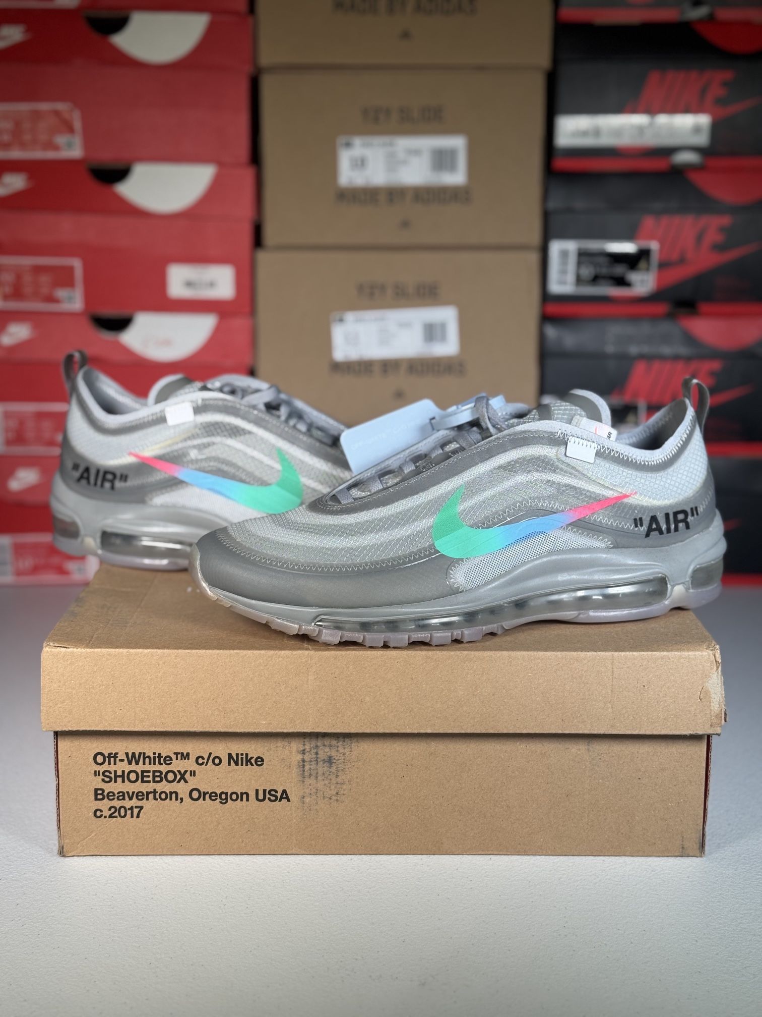 Size 10M Off White x Nike Air Max 97 'Menta'