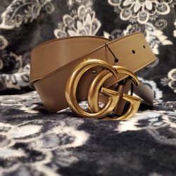 Gucci Dusty Pink 1.5" GG Belt
