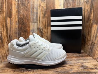 NEW Adidas Galaxy 3 Triple White Cloudfoam Ortholite Men’s Sneakers US Size 11