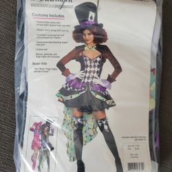 New Mad Hatter Costume Size Small