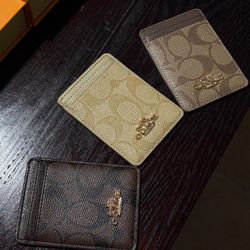 coach card holders
