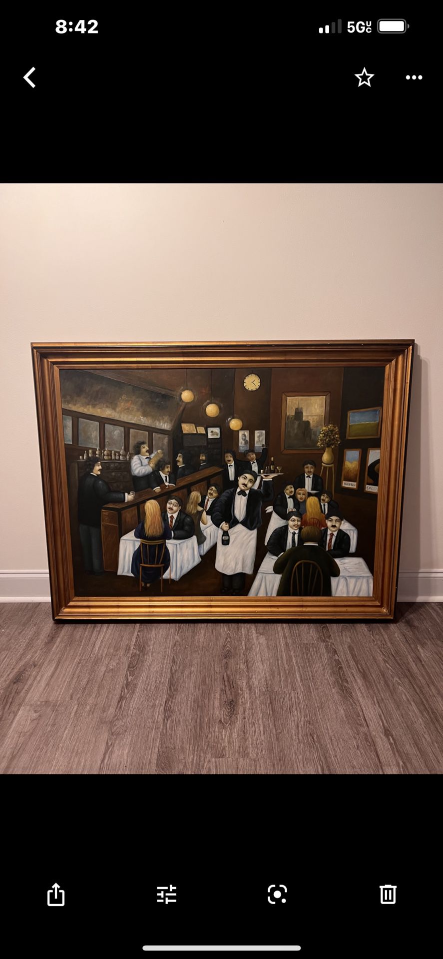 Waiter Canvas Frame 