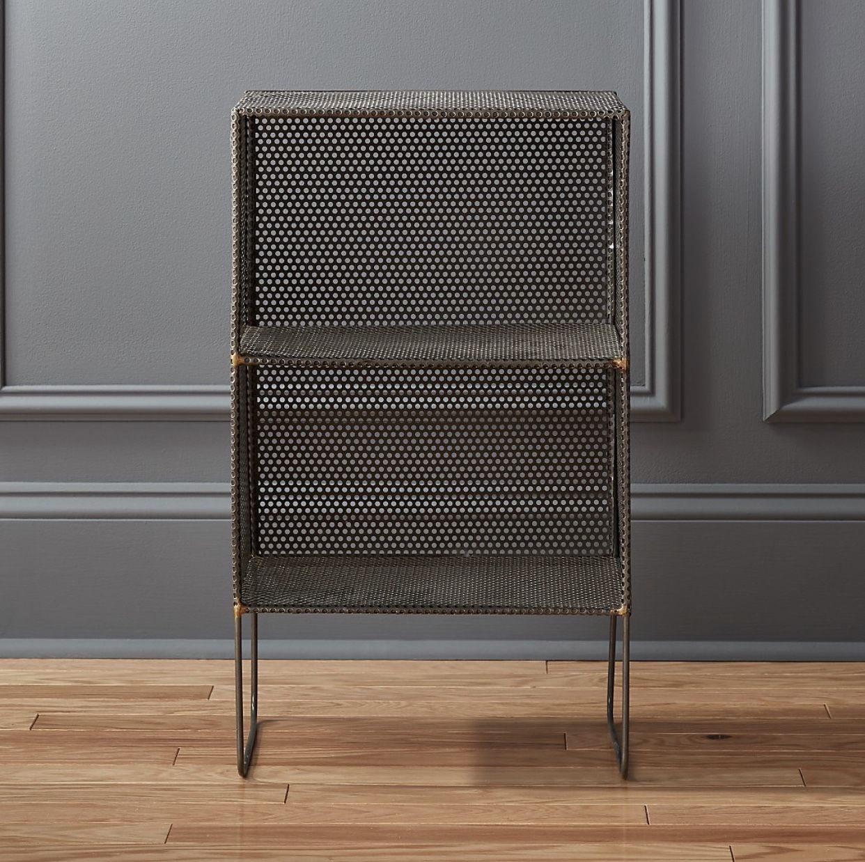 CB2 SIFT GUNMETAL 2-STORY TOWER