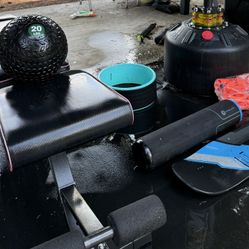 Exercise Equipment And Punching Bag