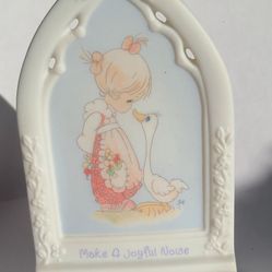 Precious Moments "Make a Joyful Noise" Porcelain Plaque #139327 – 1999 Enesco