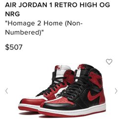 Jordan 1 (NRG) Size 10