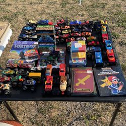 Big monster trucks and little And cases