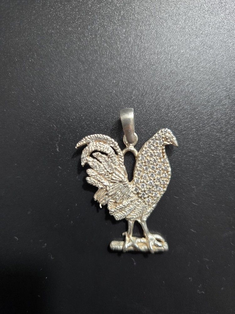 925 Silver Rooster Pendant
