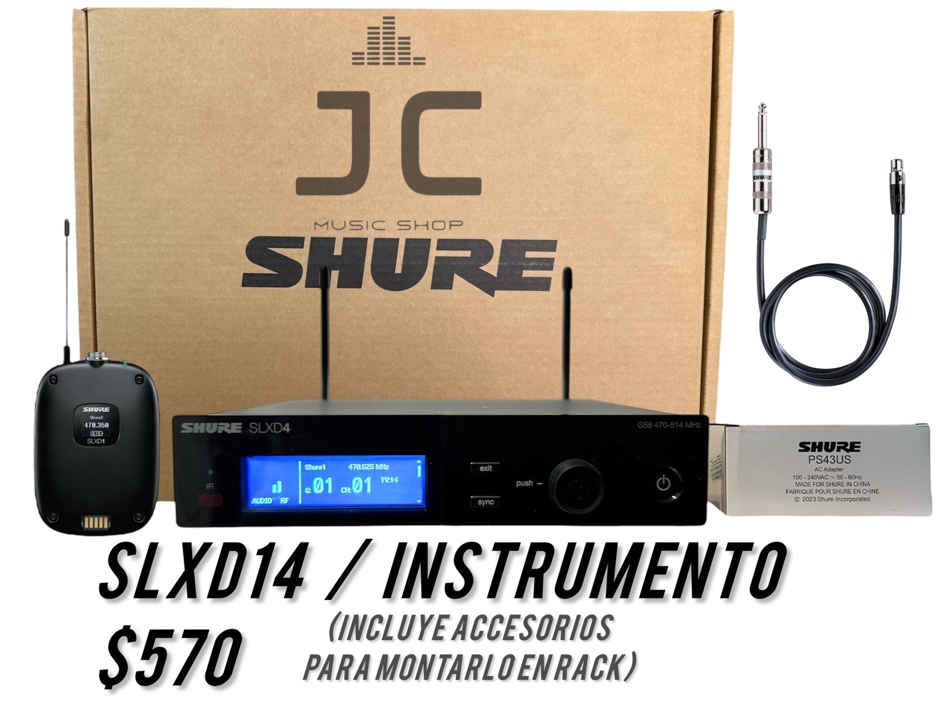 Shure SLXD14 Instrumento
