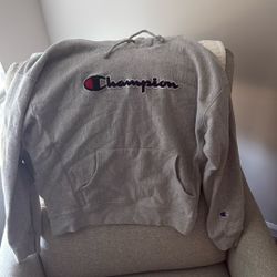 Champion Reverse Weave Gray Hoodie – Size Large, Excellent Condition