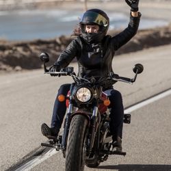 Unisex Premium Leather Motorcycle Biker Rider Chaps
