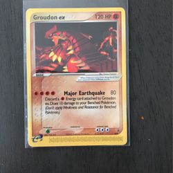 Pokemon Groudon Ex Promo
