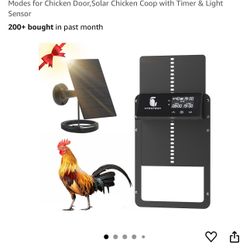 Automatic Chicken Coop Door,Aluminum Chicken Coop Door with Anti-Pinch Feature,Automatic Chicken Door with LCD Display,Multi-Modes for Chicken Door,So