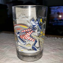 Disney 25th Anniversary Goofy McDonald's Glass 