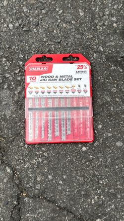 Diablo wood & metal jig saw blade set