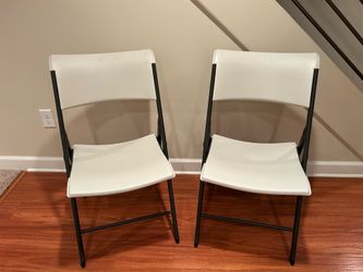 Lifetime Commercial Folding Chairs/Extra Seating (80372) - Excellent Condition - Pair
