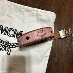 Pink mcm Belt