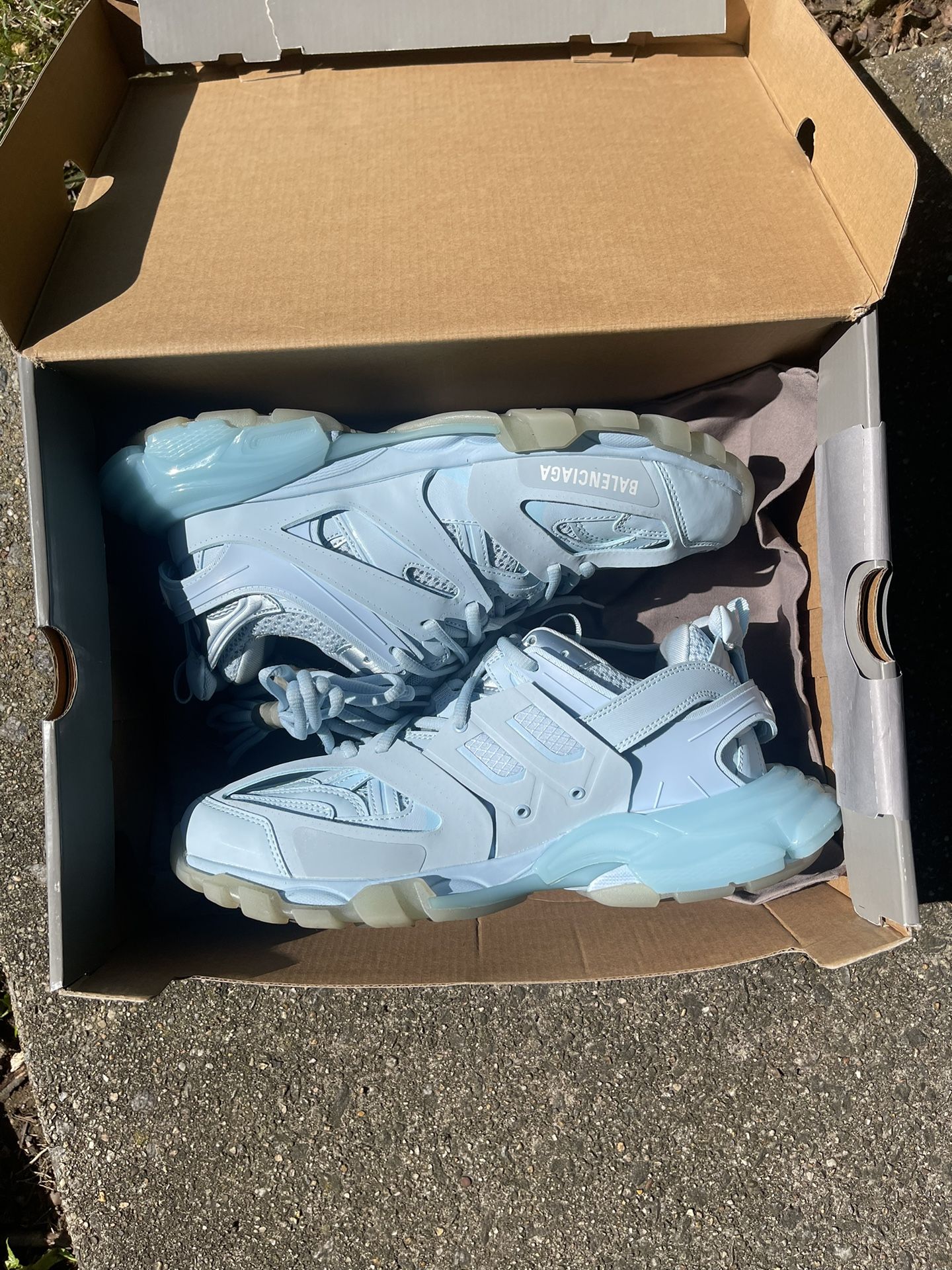Balenciaga Track Runner Sneaker “Light Blue”