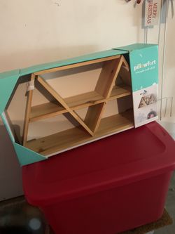 Brand New Pillow fort Target Wood Shelf Kids Room 