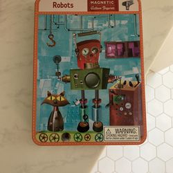 Build Your Own Robot Magnetic Action Figure Set (comes with four different background scenes, product has not been taken out of its sealed packaging)