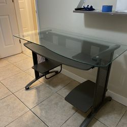 Sturdy Glass Computer Desk