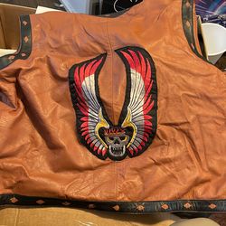 “The warriors” leather vest