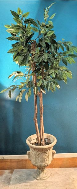 (2) Tall Indoor Artificial Tree with Base