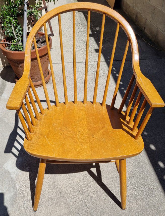 Vintage  Yugoslavian-made Windsor Style Chair 