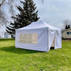 NEW! ONLY SALE! 10’ x 15′ Deluxe folding tent POP UP 