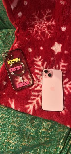 Pink apple iPhone 15 T-mobile